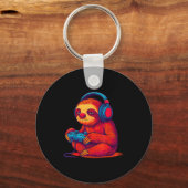 Gamer Sloth  Sleutelhanger (Voorkant)