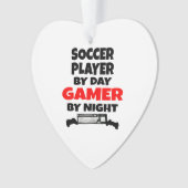 Gamer Soccer Player Ornament (voorkant)