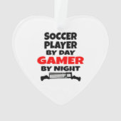 Gamer Soccer Player Ornament (achterkant)