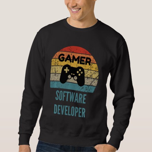 Gamer Software Developer 60s 70s Gaming Trui (Voorkant)