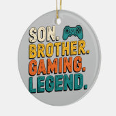  Gamer Son Brother Gaming Legend Boys Tiener Keramisch Ornament (Links)