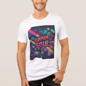 Gamer soul Tri-Blend shirt (Voorkant)