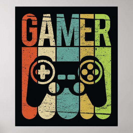 Gamer (spelcontroller) poster (Voorkant)
