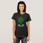 Gamer St. Patricks Day Videogame Controller Shamro T-shirt (Voorkant volledig)