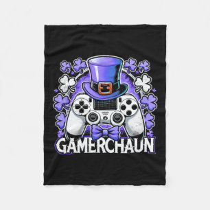 Gamer St. Patrick's Day Videogame Iers Gamen 1 Fleece Deken