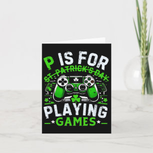 Gamer St. Patrick's Day Videospel Iers Gamen 2  Kaart
