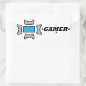GAMER-Sticker Rechthoekige Sticker (Tas)