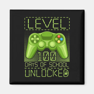 Gamer Student 100ste Dag 100 Dagen van de School L Magneet