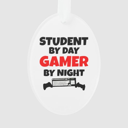Gamer Student Ornament (achterkant)