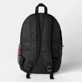 gamer style backpack  bedrukte rugzak (Achterkant)