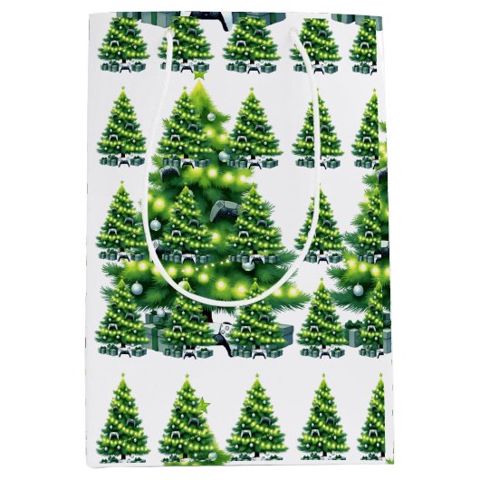 Gamer style Wrapping paper Medium Cadeauzakje (Voorkant)