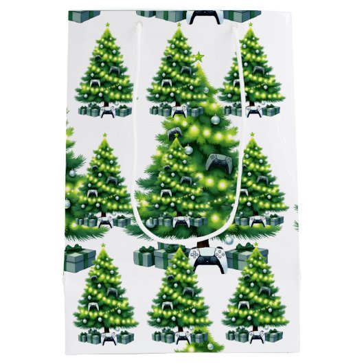 Gamer style Wrapping paper Medium Cadeauzakje (Achterkant)