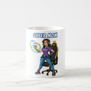 Gamer Super Moeder Gaming Controller Cartoon Koffiemok