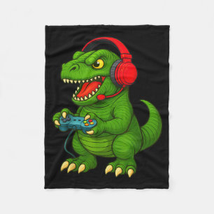 Gamer T Rex Dinosaur Videogames Jongens Tiener Gra Fleece Deken