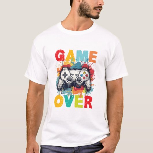 Gamer T-shirt Design. (Voorkant)