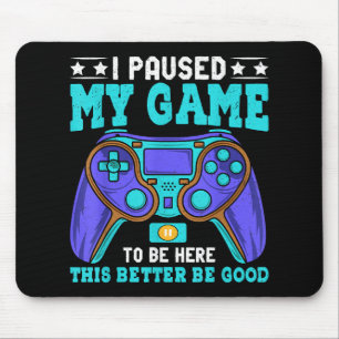 Gamer T-shirt Jongens Mannen Kinderen Tieners Gepa Muismat