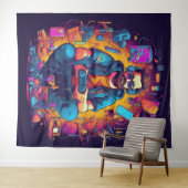 Gamer Tapestry Wandkleed (In Situ (horizontaal))