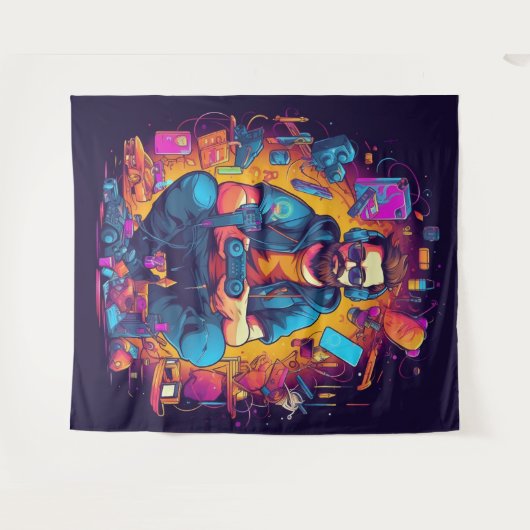 Gamer Tapestry Wandkleed (Voorkant (horizontaal))
