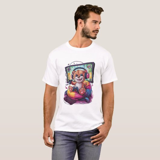 Gamer Teddy T-shirt (Voorkant volledig)