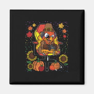Gamer Thanksgiving Day Gaming Video-game Gamer Magneet