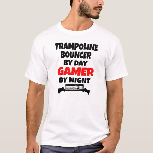 Gamer Trampoline Uitsmijter T-shirt (Voorkant)
