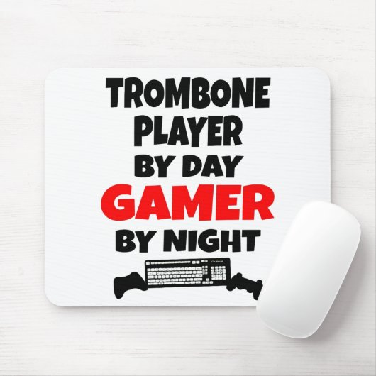 Gamer Trombone Player Muismat (Met muis)