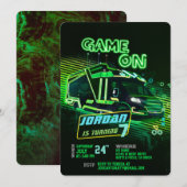 Gamer Truck-uitnodiging Kaart (Voorkant / Achterkant)