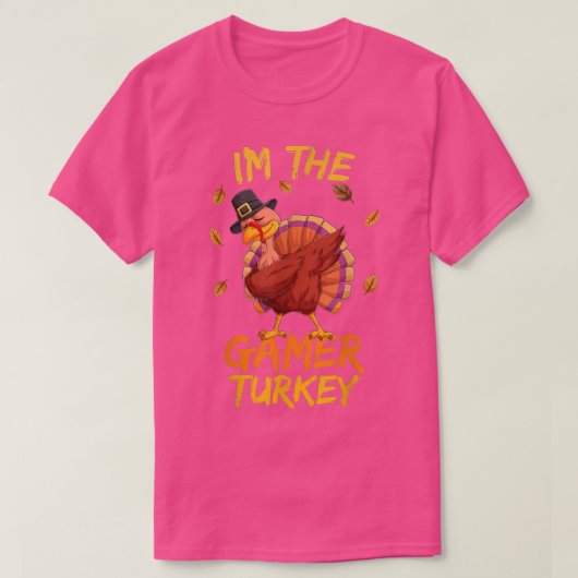 Gamer Turkey shirt Video Game Thanksgiving Turkije (Design voorkant)