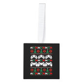 Gamer Ugly KerstSweater Decoratie (Voorkant)