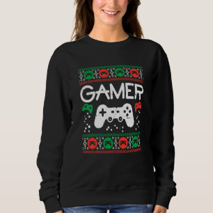 Gamer Ugly kerstSweater Retro Video Game Xmas Trui