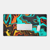 Gamer Uniek Modern Abstract Kleurrijk Citaat Bureaumat (Keyboard & Muis)