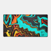 Gamer Uniek Modern Abstract Kleurrijk Citaat Bureaumat (Voorkant)