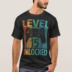 Gamer Unlocked Tiener T-shirt 15e verjaardag Video