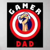 Gamer vader grappige gaming citaten Cool vaders ca Poster (Voorkant)