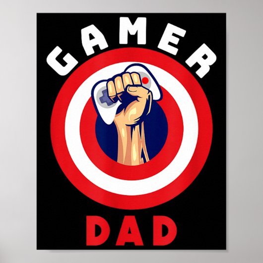 Gamer vader grappige gaming citaten Cool vaders ca Poster (Voorkant)