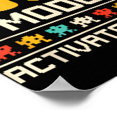 Gamer Vader Modus Geactiveerd 2026 Grappige Toekom Poster (Hoek)