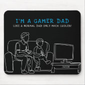 Gamer Vader | Moederdag voor vader Muismat (Voorkant)