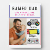 Gamer Vader Plaque – Net als een gewone vader, all Fotoplaat (voorkant)