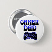 Gamer Vader Ronde Button 5,7 Cm (Voorkant /achterkant)