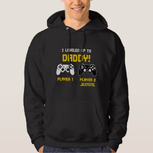 Gamer Vader Speler Gameconsole Geslacht Reveal RPG Hoodie