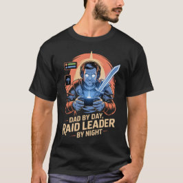 Gamer vader t-shirt Vader overdag Raid Leider 's n