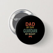 Gamer Vader T-shirt. Vader  Ronde Button 5,7 Cm (Voorkant /achterkant)