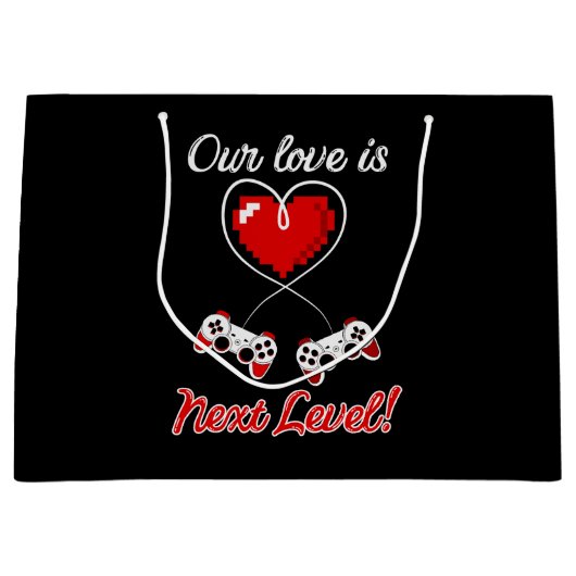Gamer Valentijn Cadeaus Groot Cadeauzakje (Voorkant)