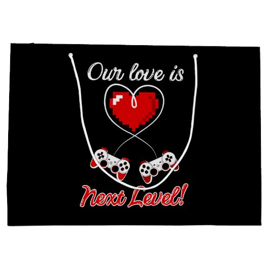 Gamer Valentijn Cadeaus Groot Cadeauzakje (Achterkant)