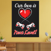 Gamer Valentijn Canvas afdrukken (Insitu (Woonkamer))