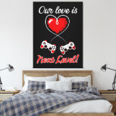 Gamer Valentijn Canvas afdrukken (Insitu (Slaapkamer))