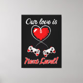Gamer Valentijn Canvas afdrukken (Voorkant)