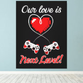 Gamer Valentijn Canvas afdrukken (Insitu (Houten vloer))
