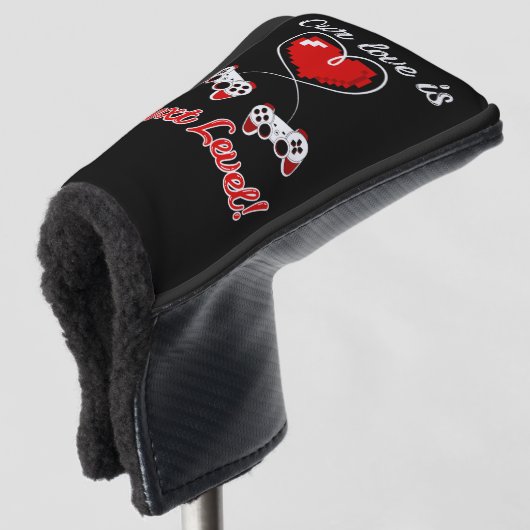Gamer Valentijn Golf Club Hoesje Golfheadcover (3/4 voorkant)