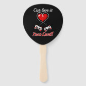 Gamer Valentijn Hand Fans Handwaaier (Voorkant)